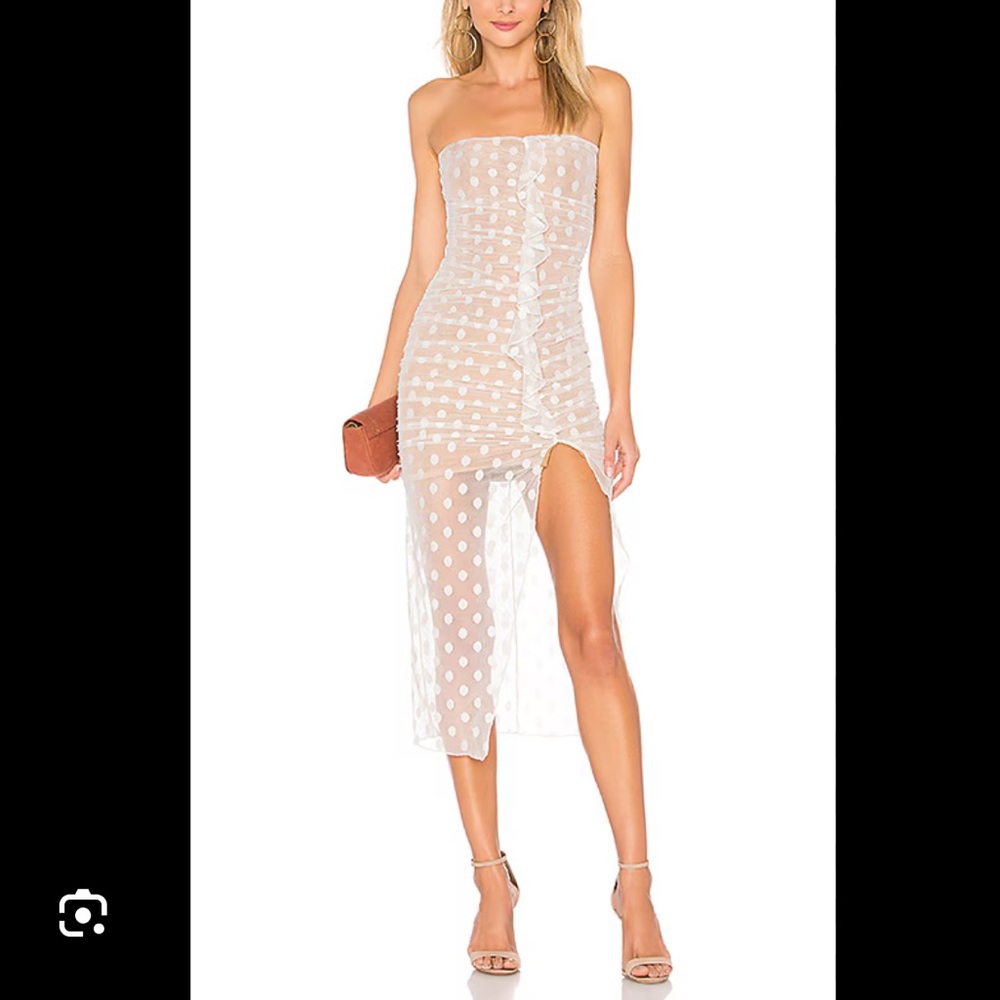 MAJORELLE Brady Dress in White